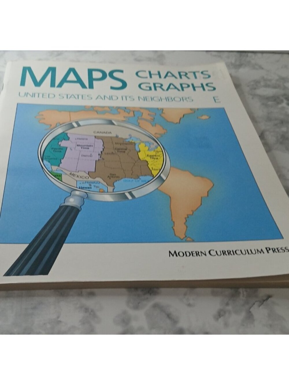 Maps Charts Graphs Level E United States and Its Neighbors Workbook MCP - Picture 8 of 8